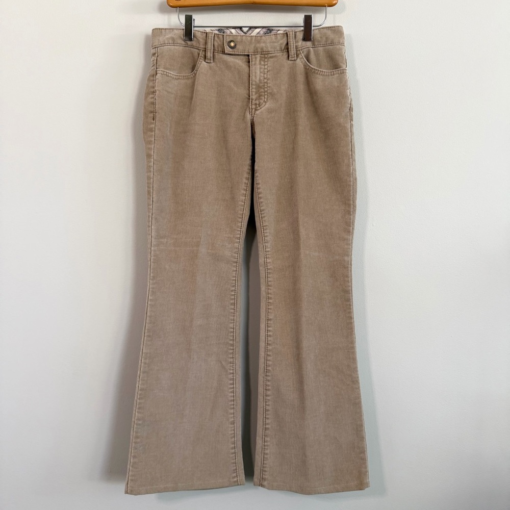 GAP Vintage Y2K Boot Cut Low Rise Women's Beige Corduroy Pants Size 4 Regular